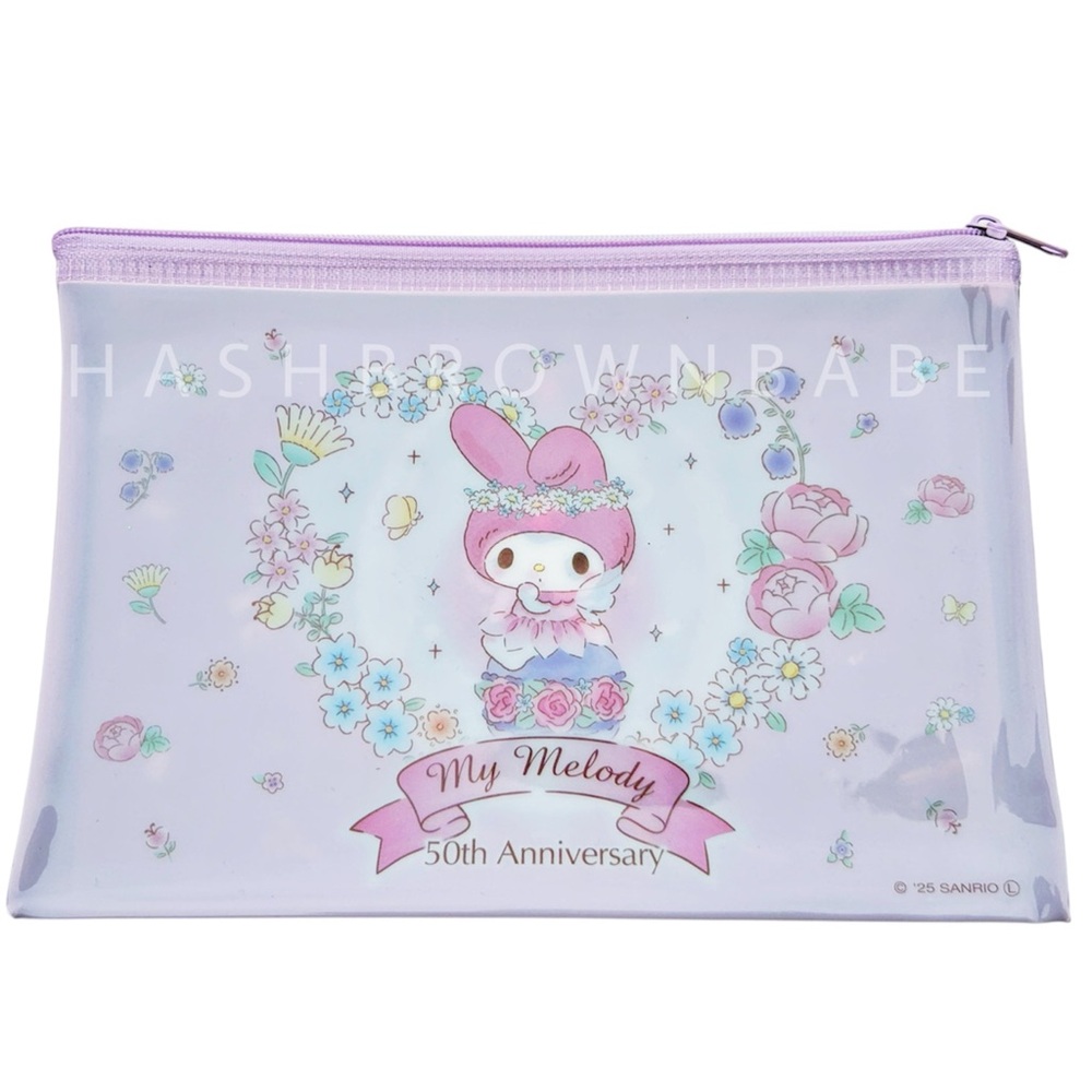 Sanrio My Melody And Kuromi Anniversary Pouch Cute Kawaii Makeup Bag For Women